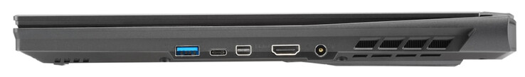 Right side: USB 3.2 Gen 1 (Type-A), Thunderbolt 4 (Type-C; DisplayPort, Power Delivery), Mini DisplayPort 1.4, HDMI 2.1, power supply