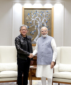 Nvidia and India in preliminary talks to develop AI chip (Image Source: @narendramodi on X)