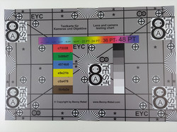 Photograph of reference card