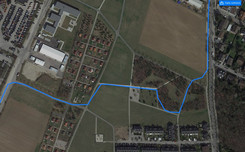GPS test – Garmin Edge 520: Route through a wooded area