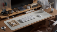 Keychron V3 Ultra wireless mechanical keyboard in white. (Image source: Keychron)