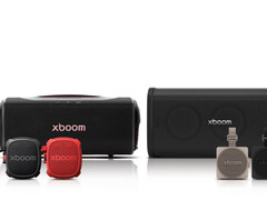 LG Xboom 2026 portable speaker lineup. Top left: Xboom Stage 501, top right: Xboom Blast, bottom right: Xboom Mini, bottom left: Xboom Rock. (Image source: LG)