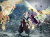 Nioh 2 screenshot with flaming magical bird and female fighter in the foreground