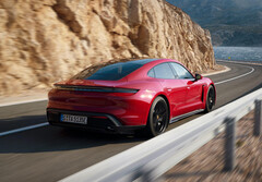 The sleek Porsche Taycan may soon get a new top model that carries the &quot;Turbo GT&quot; moniker in its name (Image: Porsche)