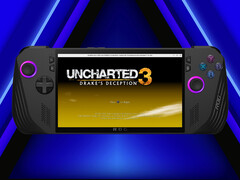 The version 0.9.0 is now available to download. Pictured: ROG Ally X running the PS4 emulator. (Image source: Sony, Asus, and ShadPS4 - edited)