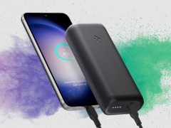 The Spigen ArcPack Portable Charger PA2100 has a 10,000 mAh battery. (Image source: Spigen)