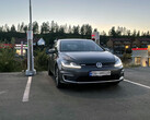 Electric VW at a Tesla Supercharger station in Europe (image: OfficialQzf/Reddit)