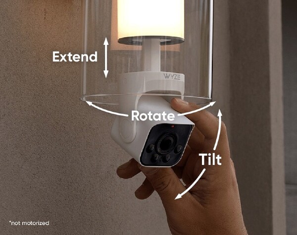 The Wyze Bulb Cam doesn't have automatic pan and tilt function. (Image source: Wyze)