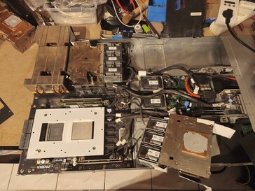 The Nvidia Grace-Hopper GH200-equipped board was cleaned with quite a lot of effort. (Image source: David Noel Ng)