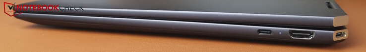 Right: USB-C Thunderbolt 4 (PD + DP), HDMI, USB-C Thunderbolt 4 (PD + DP)