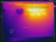 Thermal profile, max load (underside)