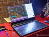 The ThinkBook Transparent Display Laptop is one of the most unique devices to be shown at MWC 2024. (Image source: Notebookcheck)