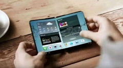 A Samsung foldable smartphone concept. (Source: Samsung)