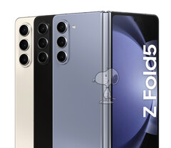The Galaxy Z Fold5 will be generally available in three launch colours. (Image source: @_snoopytech_)