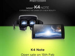 Lenovo boasts more than 1 million registrations for the K4 Note smartphone