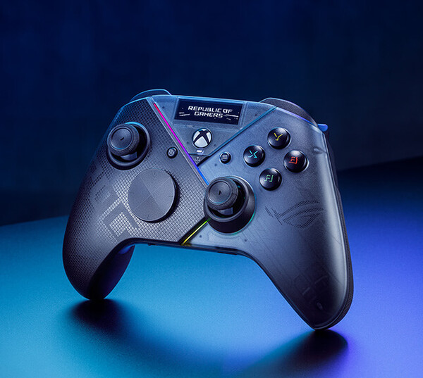 Asus's new controller has a display like the ROG Raikiri Pro (pictured).