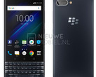 Leaked press render of BlackBerry KEY2 LE in blue (Source: Nieuwemobiel)