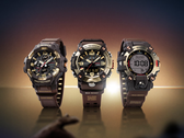 From left: The Casio GR-B300H-5A, GG-B100XMH-5A, GW-9500MH-5.