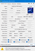 GPU-Z specs