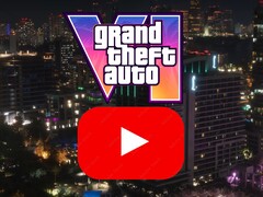 Banner for GTA 6 and YouTube shown