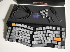 Keychron K15 Max with a split space bar Alice design