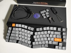 Keychron K15 Max with a split space bar Alice design