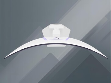 LG 39GX90SA 39-inch curved OLED gaming monitor top view (Image source: LG)