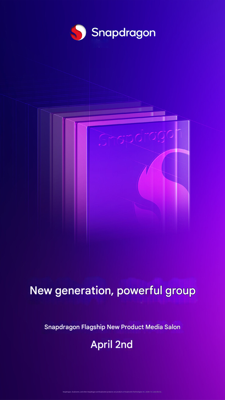 The announcement teaser poster (Image source: Qualcomm - machine translated)