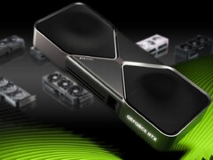 Gamers may have to part with ridiculous sums of money for the newest custom GeForce 50 series graphics cards. (Image source: Nvidia - edited)