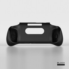 Retroid Pocket 5 official grip case in black. (Image source: Retroid)