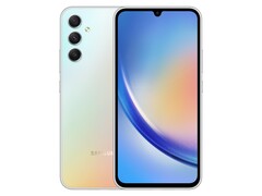 Samsung Galaxy A34 Silver (Image Source: Samsung Newsroom)