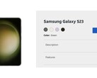 Samsung Galaxy S23 AT&T listing (Source: CNET)