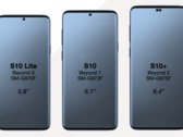 The latest leak continues to point to "hole punch" front-facing cameras and mimimal bezels.  (Source: @OnLeaks)