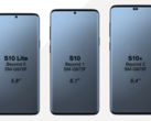 The latest leak continues to point to "hole punch" front-facing cameras and mimimal bezels.  (Source: @OnLeaks)