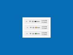 Windows 11&#039;s colored battery icons are a welcome feature. (Image source: Microsoft)