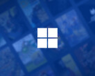 Windows 11 is still dominating the list. Pictured: Windows 11 logo on Steam background.