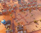 An image showing buildings in SteamWorld Build, now 80% off on Steam.