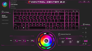 Triple-zone RGB lighting controls with FlexiKey Macro options