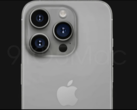 A render of what the rumored 'Titan Gray' iPhone 15 Pro could look like. (Source: 9to5Mac)