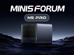 The Minisforum N5 Pro will now arrive later than planned. (Image source Minisforum - edited)