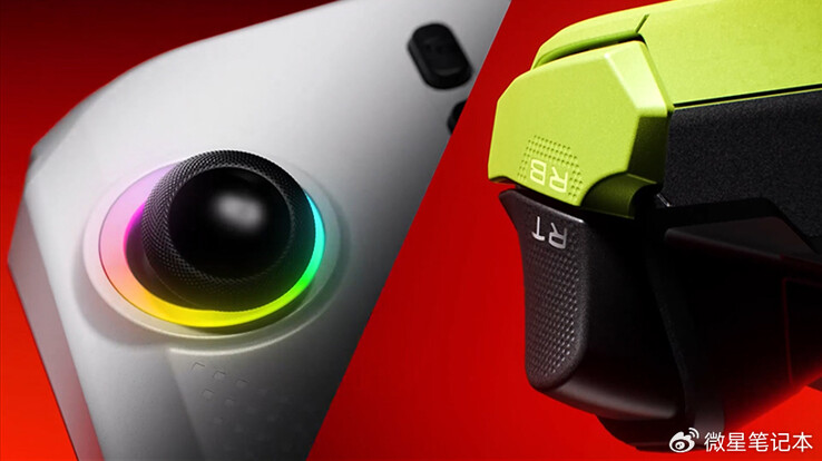 MSI claims that the Claw A8 is more ergonomic than its Intel Lunar Lake-based counterpart. (Image source: MSI)