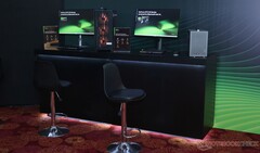 Nvidia showcased RTX 50 series desktops and laptops, alluding to potential of the Indian market. (Image Source: Notebookcheck)