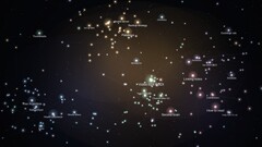 Dark view of a note network with glowing dots and labels such as Zettelkasten, Tax return 2025 and Backup strategy