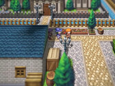 RPG Maker U2U's new "Perspective 2D" feature in action.