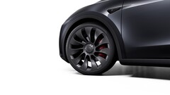 Tesla has swapped out the default wheels on the Model Y, resulting in a 6-mile range loss. (Image source: Tesla)