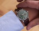 The Timex x Todd Snyder "Olive Marlin" Automatic, pictured on a wrist. (Image source: Todd Snyder)