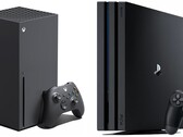 The Xbox Series X is unsurprisingly much quieter than the PS4 Pro. (Image source: Microsoft/Sony - edited)