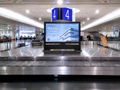 75-inch e-paper at the airport.