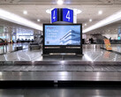 75-inch e-paper at the airport.