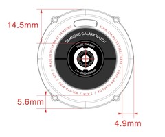 Samsung Galaxy Watch R850. (Image source: FCC via DroidLife)